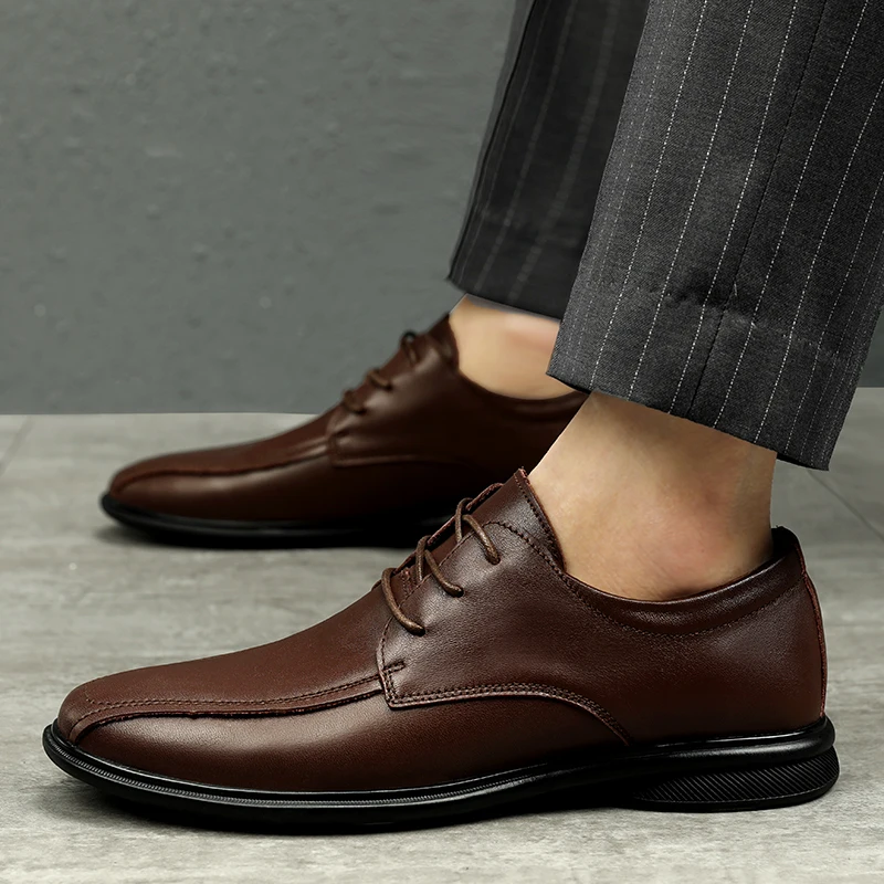 

Original Men Casual Sneakers Genuine Leather Flats Shoes For Mens Designer Men Lace Up Handmade Casual Shoes Brand Leather Shoe