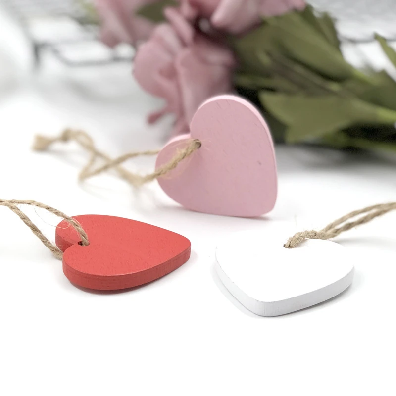 20 шт. деревянные подвески в форме сердца|Кулоны и подвески| |