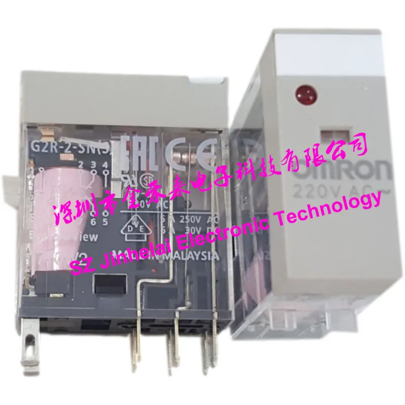 Новый и оригинальный G2R 2 SN (ы) 24VDC 220VAC OMRON Реле DC24 AC220 2NO 2NC|Реле| |
