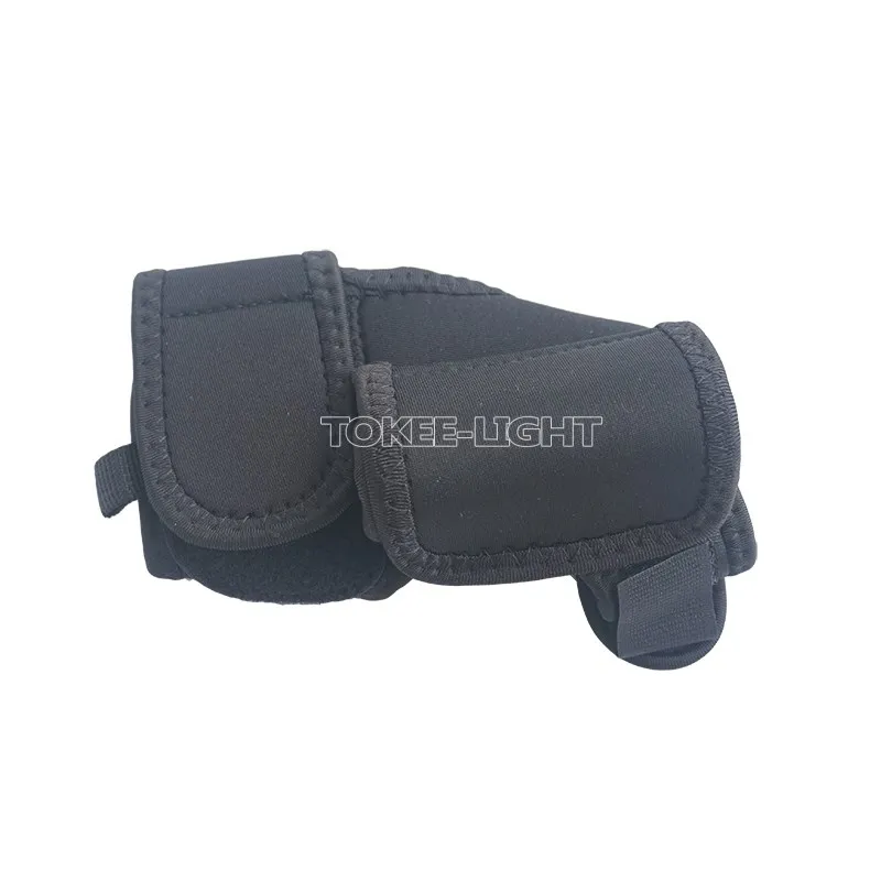 Светодиодный фонарик для подводного плавания и дайвинга Мягкий Черный