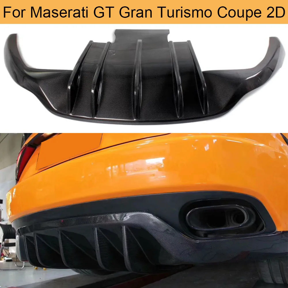 Губа рассеивателя заднего бампера из углеродного волокна для Maserati GT Gran Туризм Coupe