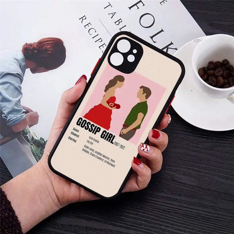 

TV Gossip Girl sexy funny movie Phone Case Transparent Matte for iPhone 7 8 11 12 s mini pro X XS XR MAX Plus cover funda