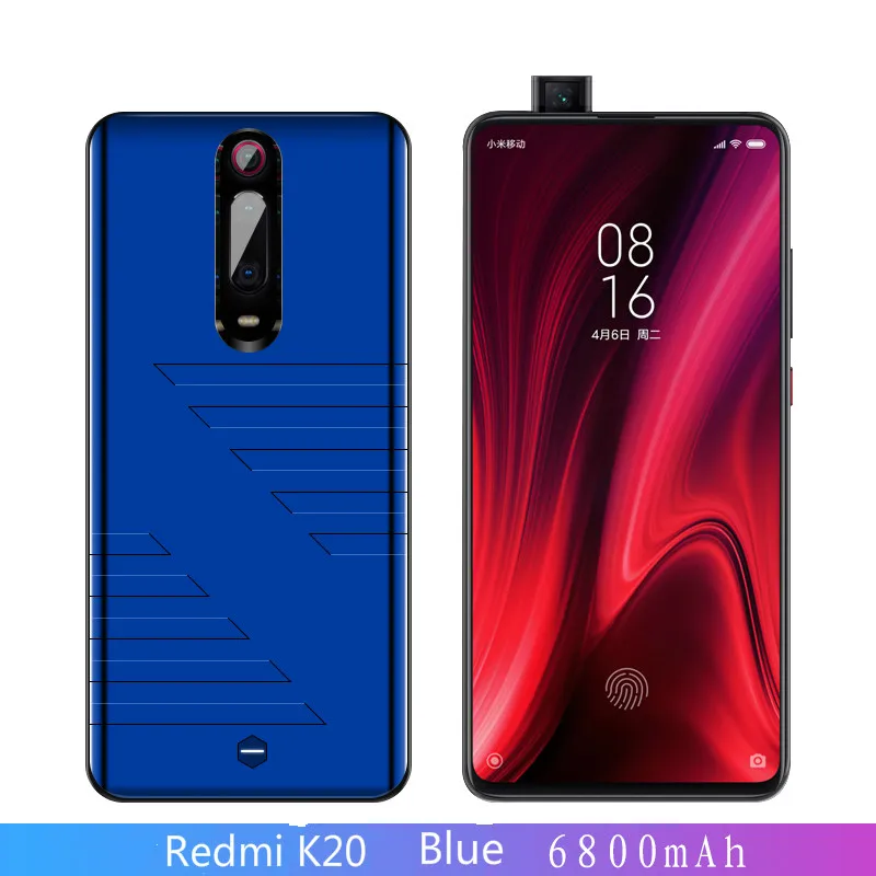 5500mAh зарядное устройство чехол для Xiaomi mi 9T красный mi K20 Pro силиконовый ударопрочный внешний блок питания чехол для зарядки