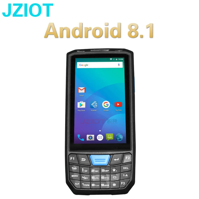 4G Портативный КПК Android 8 1 POS терминал сенсорный экран 1D сканер штрих кода