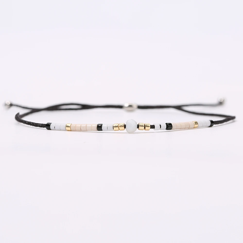 

YAUKIA Mexico Miyuki Round Bead Bracelet Women's Fashion Charm Seed Beaded Jewelry Bracelet Bohemian Style Wholesale