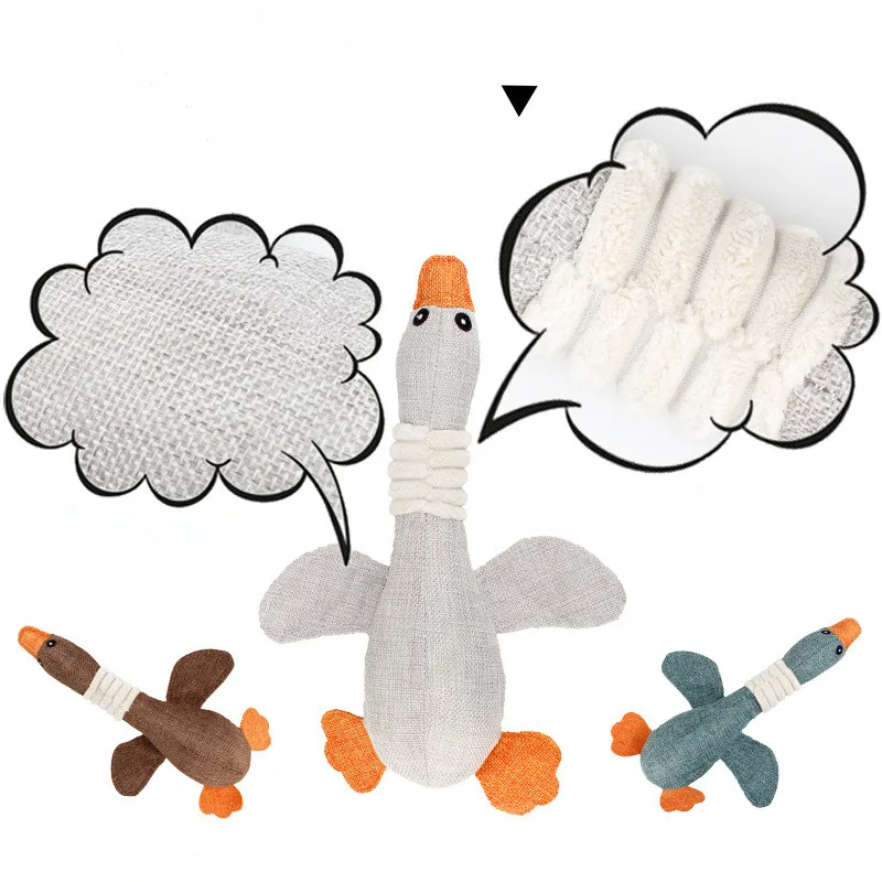 Пищащие игрушки для собак 31 см устойчивые к укусам чистка зубов в форме орла