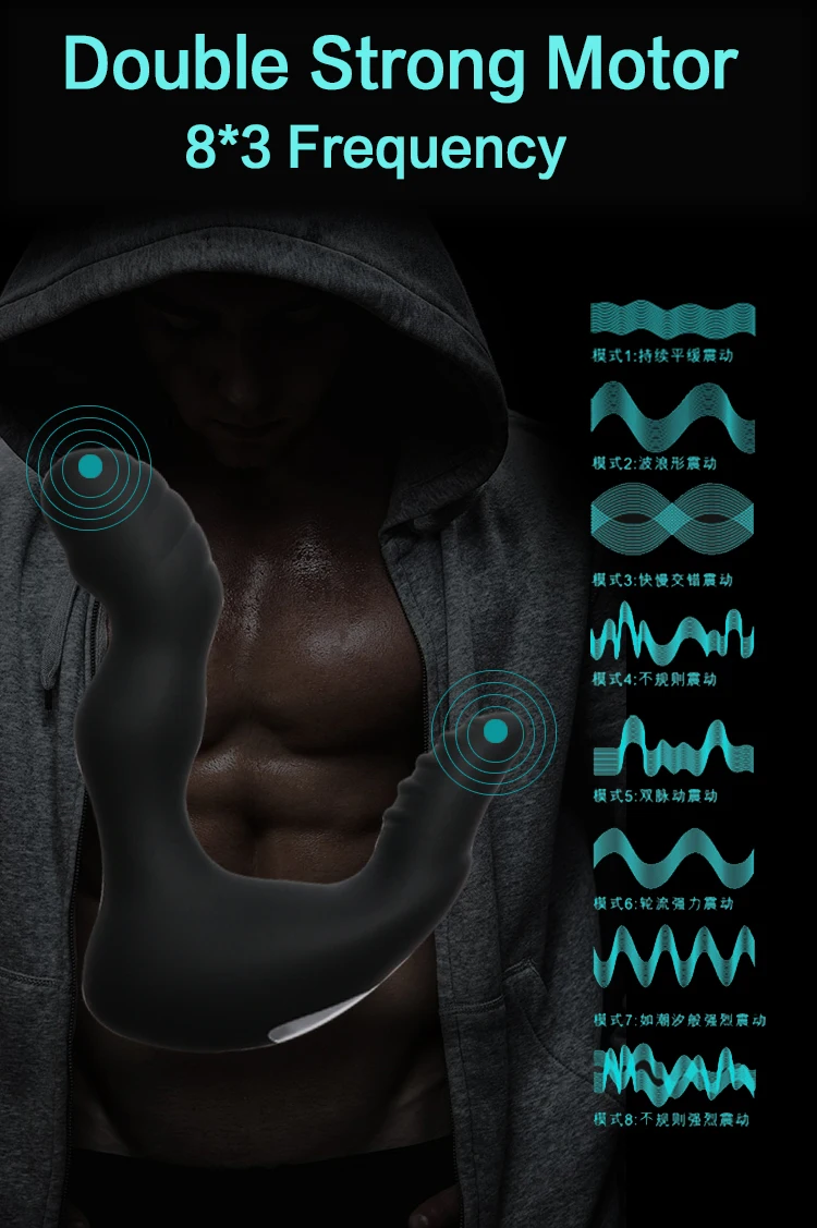 Массажер простаты с двойным мотором сексуальная игрушка для взрослых Анальный