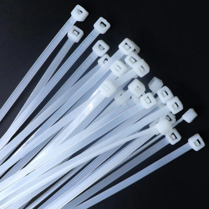 

1000Pcs/pack 3*150mm/100/120/200 width 1.8mm Black color Self-locking Plastic Nylon Cable Ties,Wire Zip Tie 4*200 width 2.5mm
