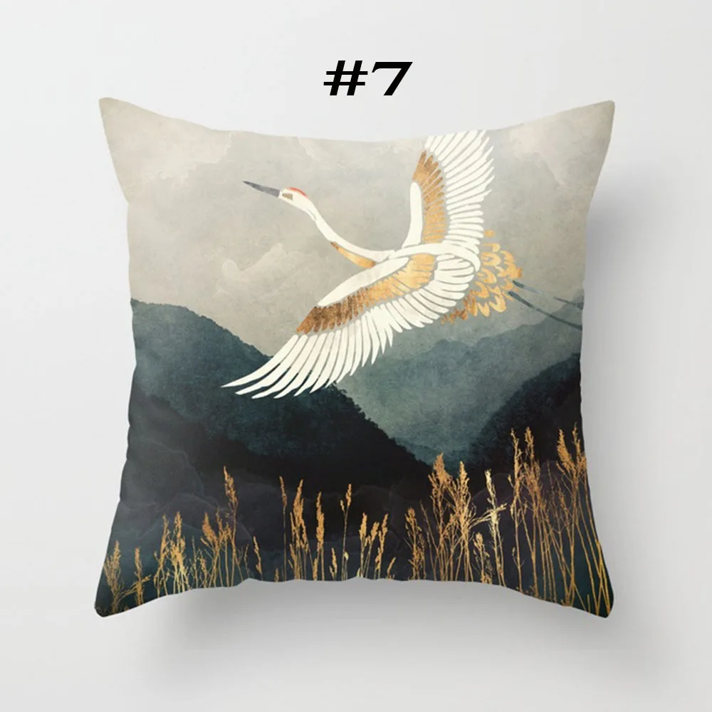 Geometric Mountain Sun Whale Creative Office Living Room 45x45cm New with 45*45cm Pillow Core | Дом и сад