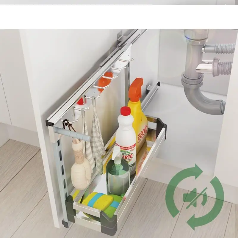 Rangement кухни Cucina Organizador Cocina Нержавеющая сталь Cozinha Органайзер Кухня шкаф Cestas Para Organizar корзина