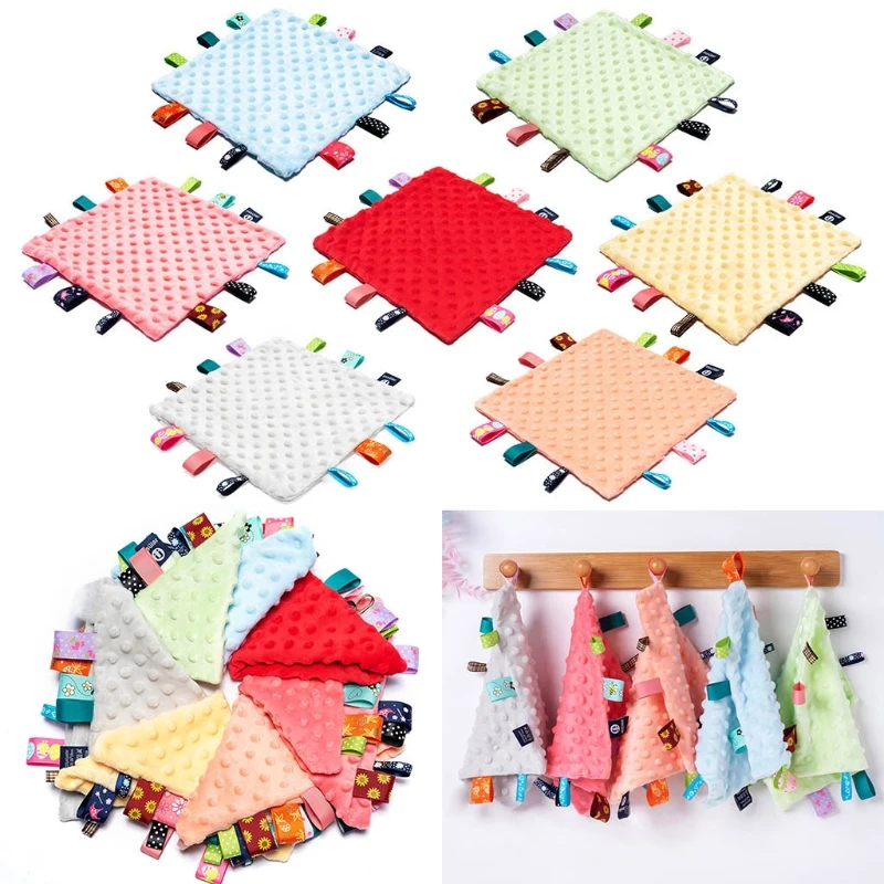 

Baby Appease Towel Soft Soother Teether Infants Sensory Security Blanket Toys