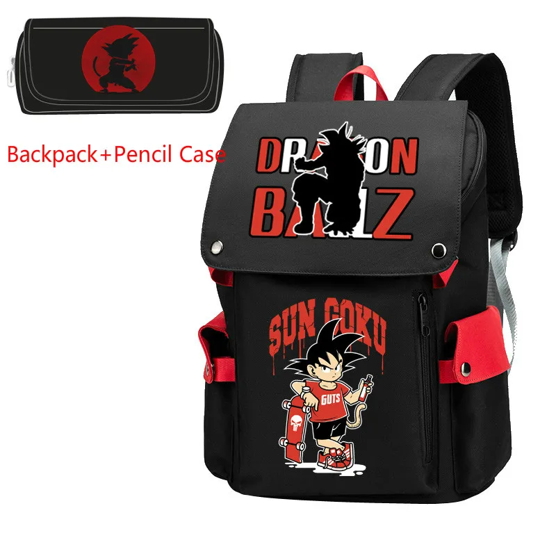 Аниме Драконий жемчуг Z Сон Гоку косплей Холст Рюкзак Студенческая школьная