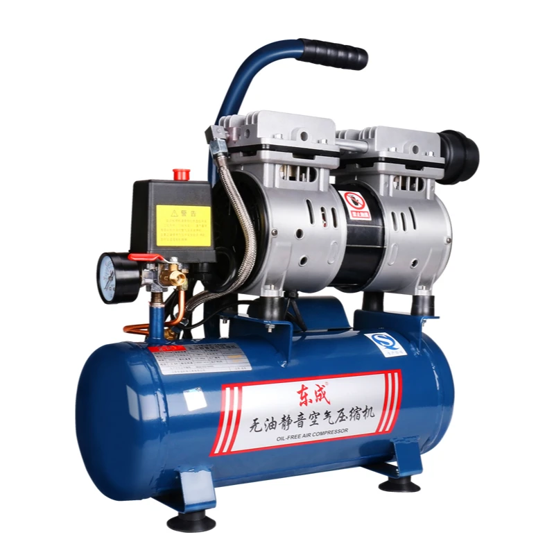 Oil-free silent air compressor air pump 220V small high-pressure air compressor painting woodworking dental air scale
