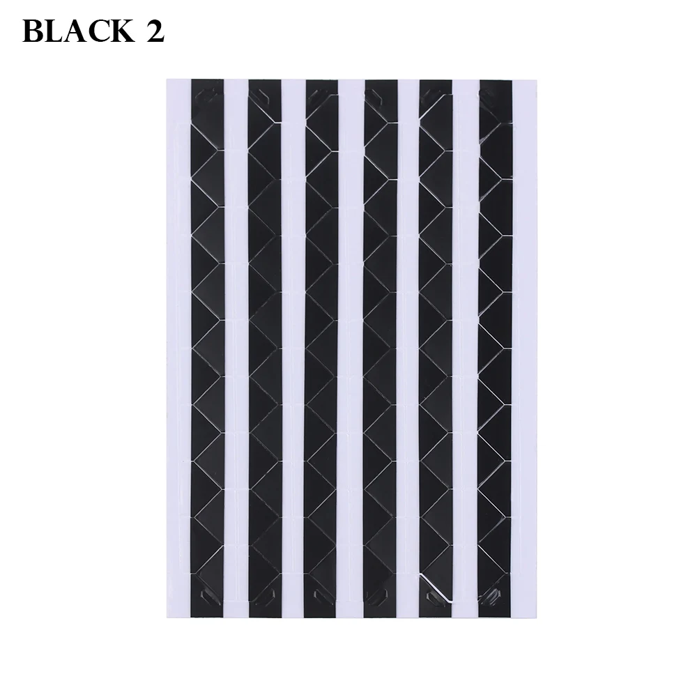 Black 2 Новинка 102 шт/лист DIY Красочные ФОТО УГОЛКИ скрапбукинга защитные бумажные фотоальбомы рамки фото украшения модные ПВХ наклейки - Цвет: Black 2