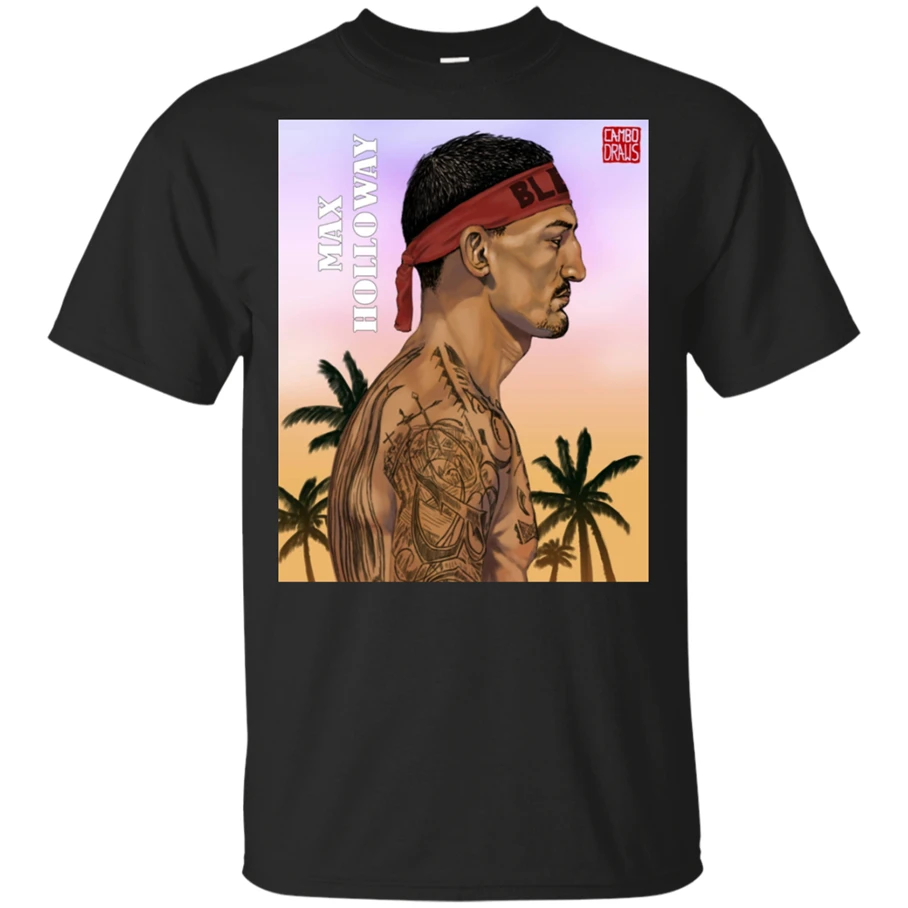 

Max Holloway Sunset Beach Oahu, Hawaii Classic Black T-Shirt Size M-3Xl Gym Tee Shirt