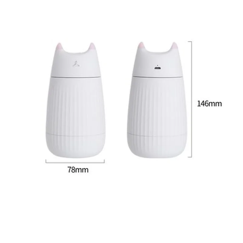 

USB Air Humidifier Cute Cat Desktop Diffuser 200ML Car Air Freshener Purifier Mini Portable Diffuser With LED Lights For Home