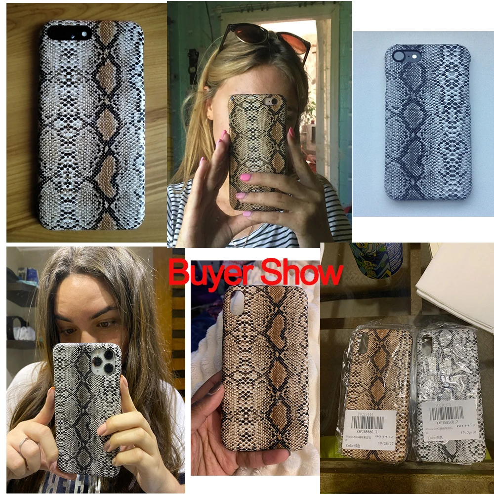 Чехол для телефона из змеиной кожи питона iPhone 11/11 Pro Max X/XS XR чехлы 6/6S/7/8 Plus 5/5S/SE