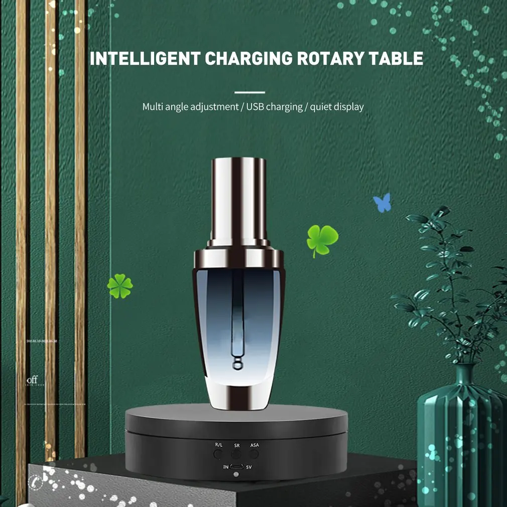 3 скорости Электрический вращающийся стенд подставка 360 градусов зеркало