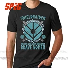 Крутые футболки, топы, шикарная девушка, боги, всегда улыбка на храбрых женщин, родственников, мужская футболка, викинги, вальгалла