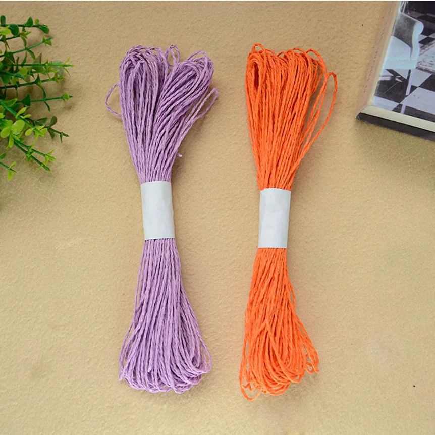 100 г/шт. соломенная пряжа из рафии для вязания крючком от солнца с защитой УФ-лучей