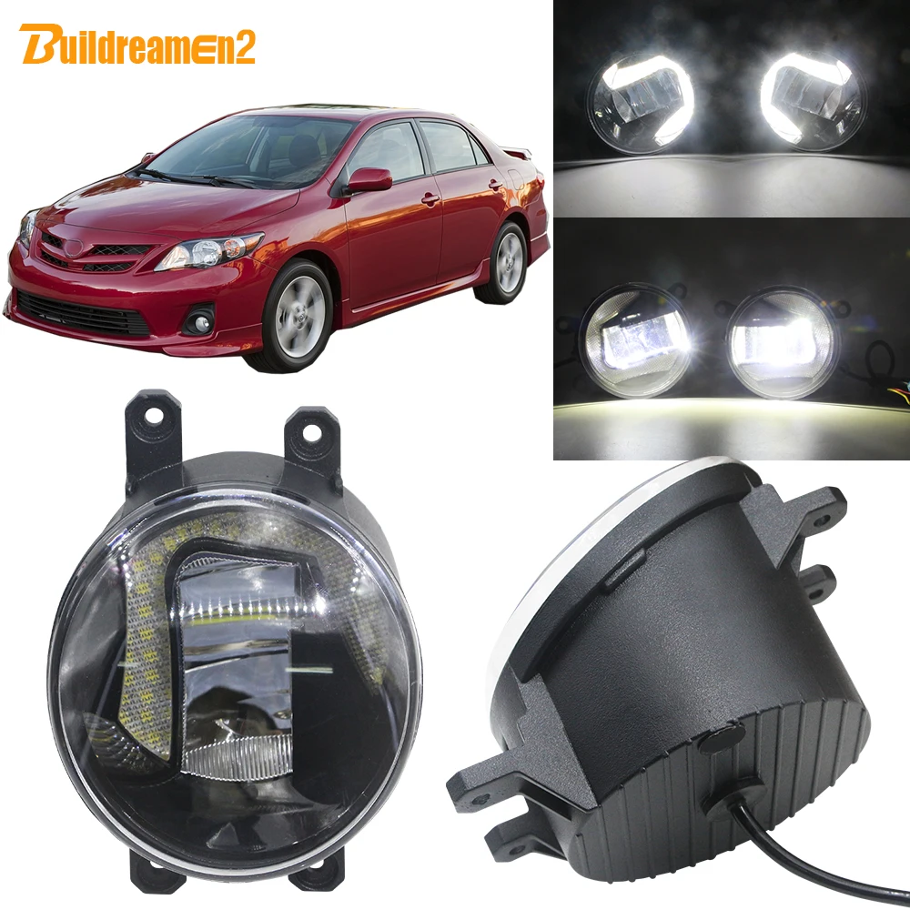 Buildreamen2 2 шт. автомобиль светодиодный лампы Противотуманные фары светильник +