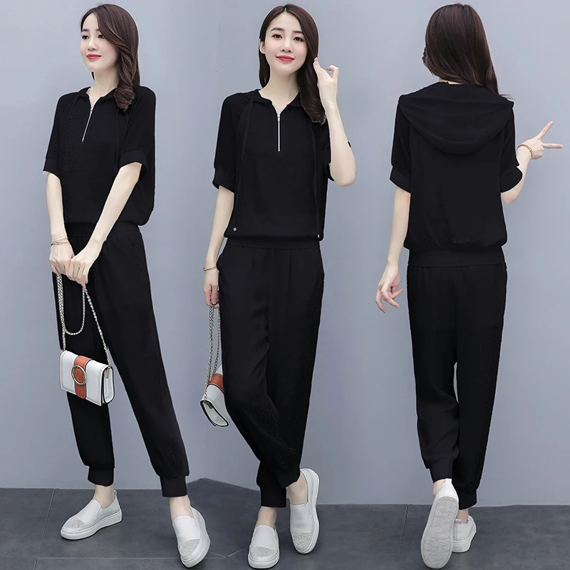 Комплекты для женщин Лето 2020 Новый Модный повседневный комплект из двух