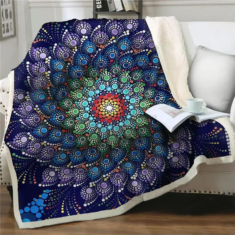 

Traum Farbe Blumen Decke 3D Drucken Sherpa Verdicken Decken auf Bett Sofa Heim Textilien Traumhafte Abdeckung decke kinder Gesch