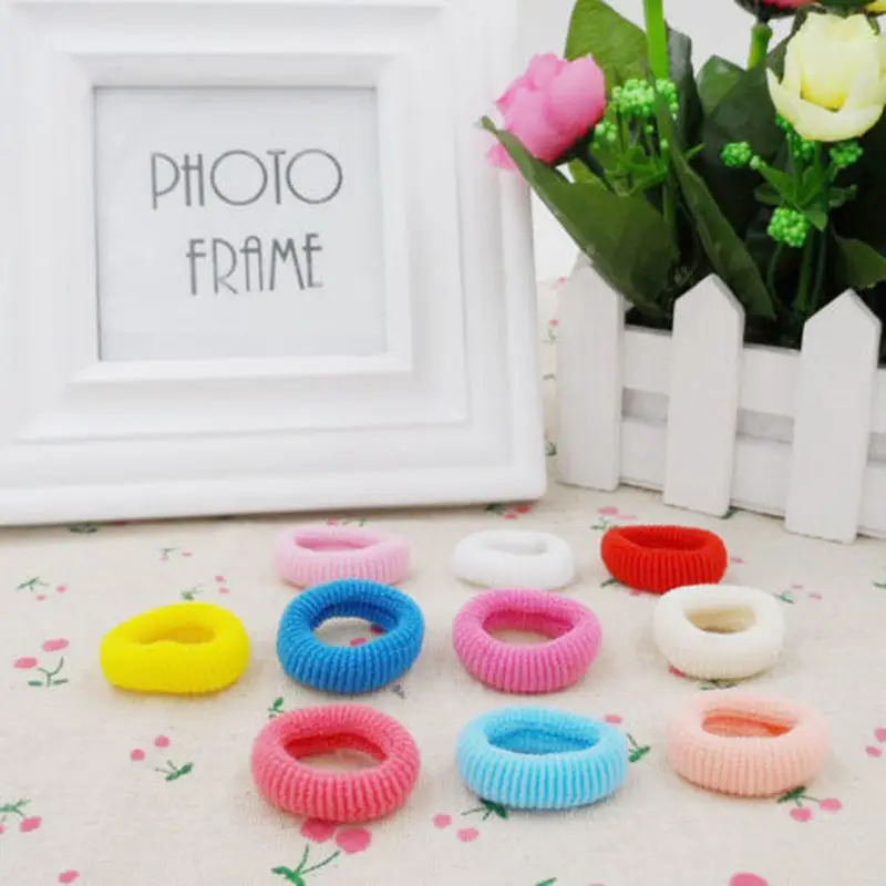 1 сумка для детей Милые разноцветные эластичные резинки волос Резинки девочек