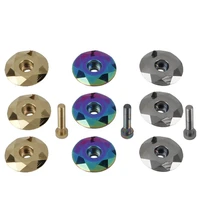 rainbow titanium plated bowl cover bicycle headset stem top cover cap 28 6mm 1 18 steerer headset parts for mtb road bike