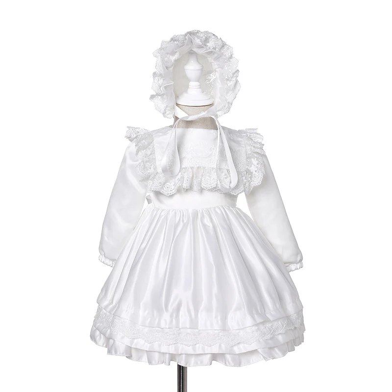 Детское платье для девочек детское из 100% хлопка на свадьбу + Кепка новый комплект