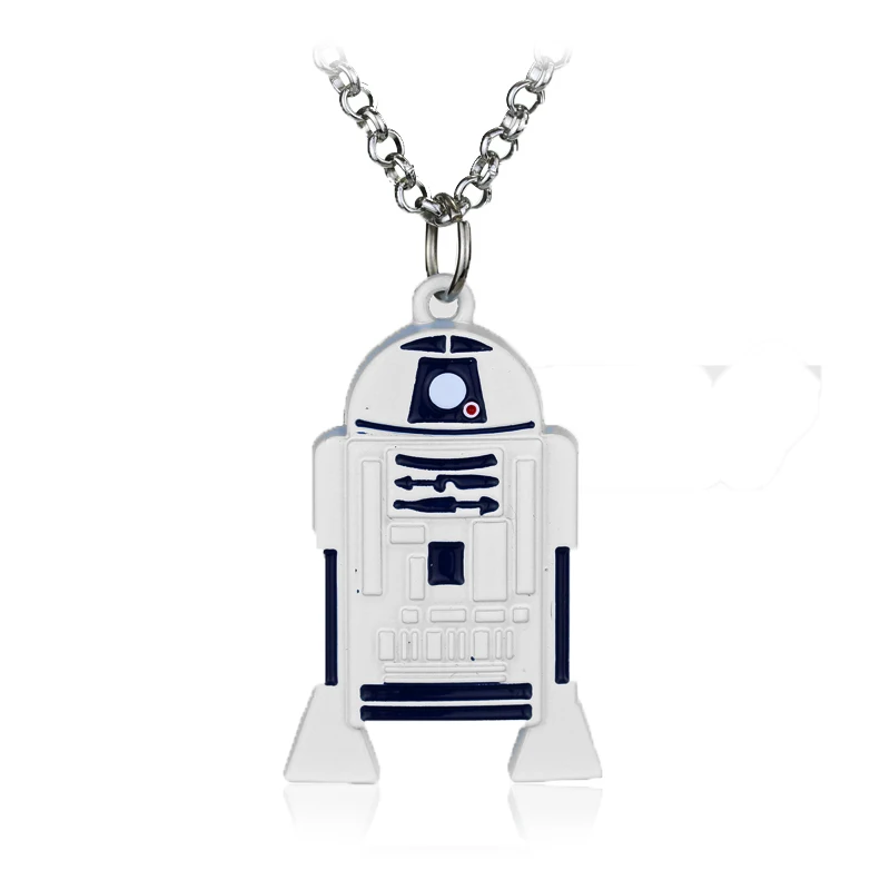 26 Горячая Распродажа Звездные войны 7 робот R2D2 ожерелье модное винтажное Серебро Золото сплав фигурки кулон аксессуары для женщин мужчин вентиляторы подарок - Окраска металла: 26