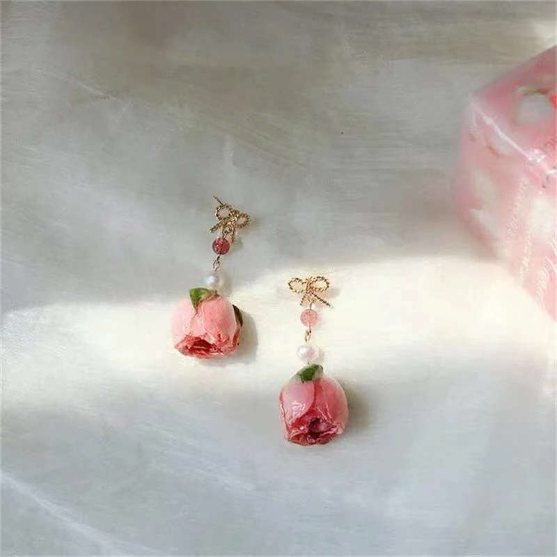 customized earings fringe earrings womens in jewelry for girls Vintage rose handmade |