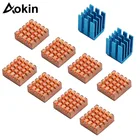10 шт.компл. охлаждающий медный радиатор для VGA RAM, охлаждающие радиаторы, алюминиевая прокладка, Термальный радиатор для Raspberry Pi 3B +2
