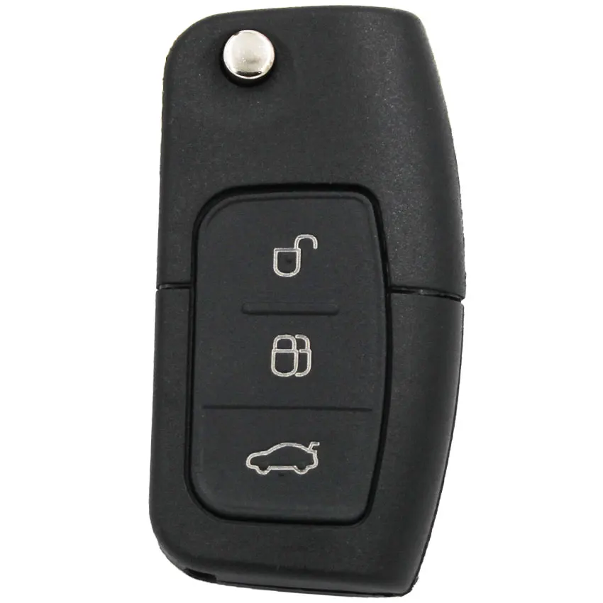 Флип 3 кнопки 433 Мгц дистанционный брелок с uncut HU101 для Ford Focus Mondeo Fiesta Galaxy C max S 4D60/4D63