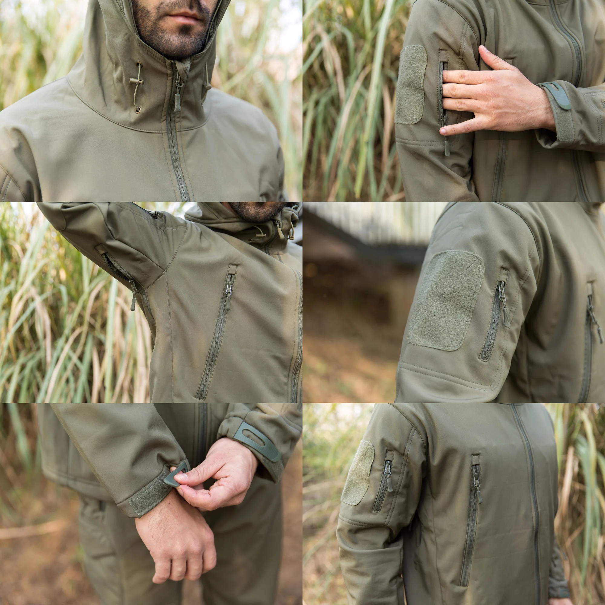 Теплые походные куртки военные тактические флисовые зимние многоцветные