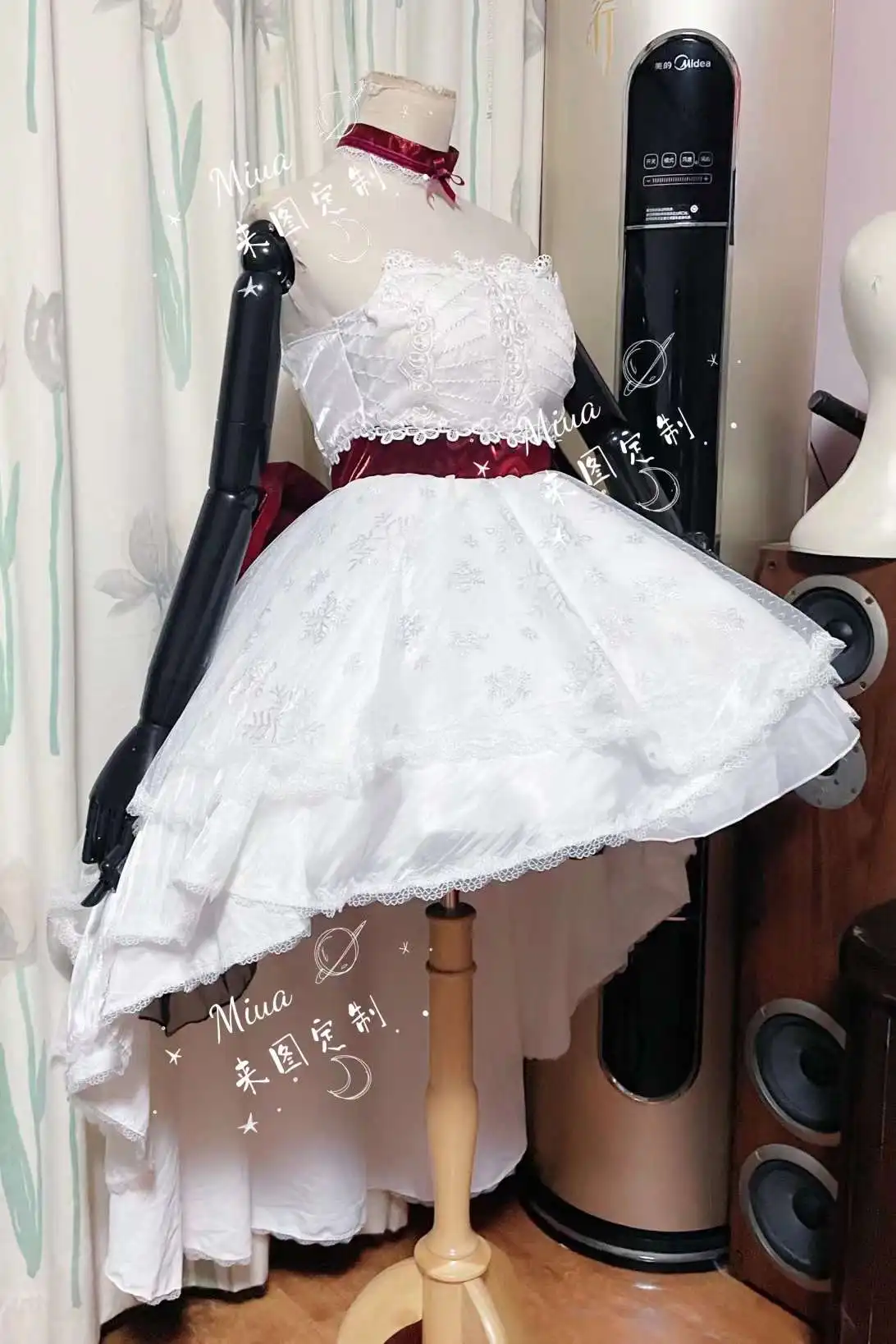

COSMART [Customized] Azur Lane Black Prince 4th Anniversary Party Dress Uniform Cosplay Costume Women Halloween Outfit NEW