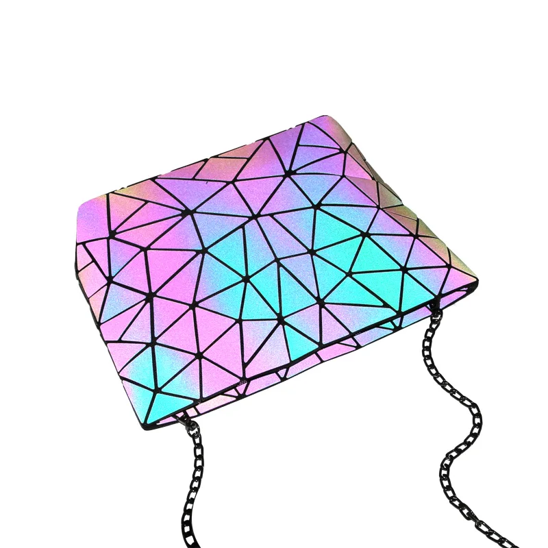 

Kacys Messenger Bag Women's Chain Bag 2020 Fashion Luminous Geometric Sling Bag Sac Femme Shoulder Strap Female Bolsas Feminina