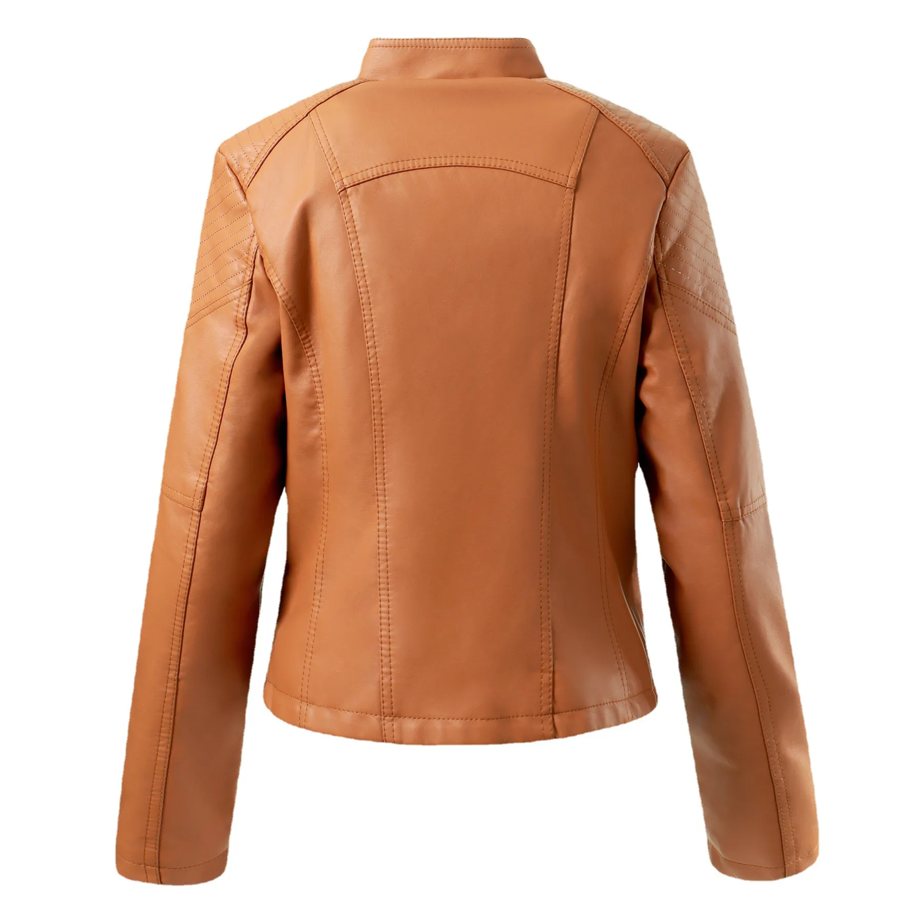 New Autumn Women Faux Leather Jacket Casual Soft PU Slim Black Motorcycle Punk Leather Coat Female Zipper Outerwear Women Coats