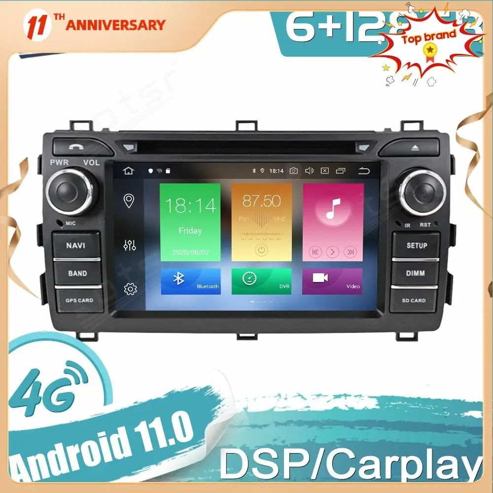 

Android 11 For Toyota Auris 2013-2015 Car GPS Navigation Auto Stereo Multimedia Radio Video Player Carplay Tape Headunit