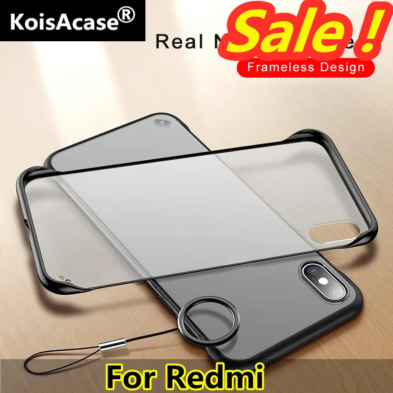 KoisA чехол Роскошный безрамный Прозрачный матовый жесткий для телефона Redmi 7 7A Note7