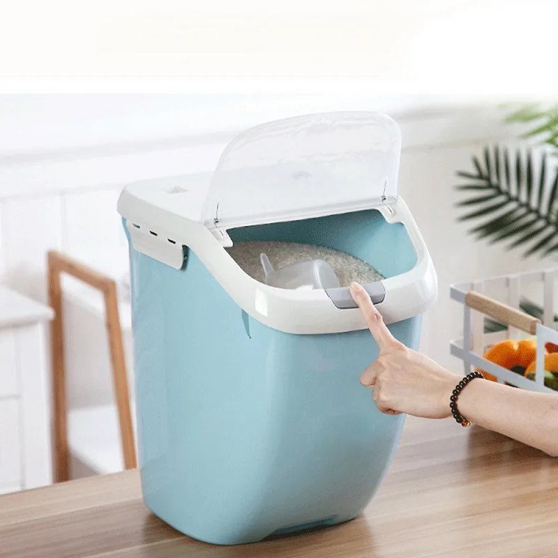 Контейнер для хранения корма собак и кошек 15 л влагонепроницаемый герметичный