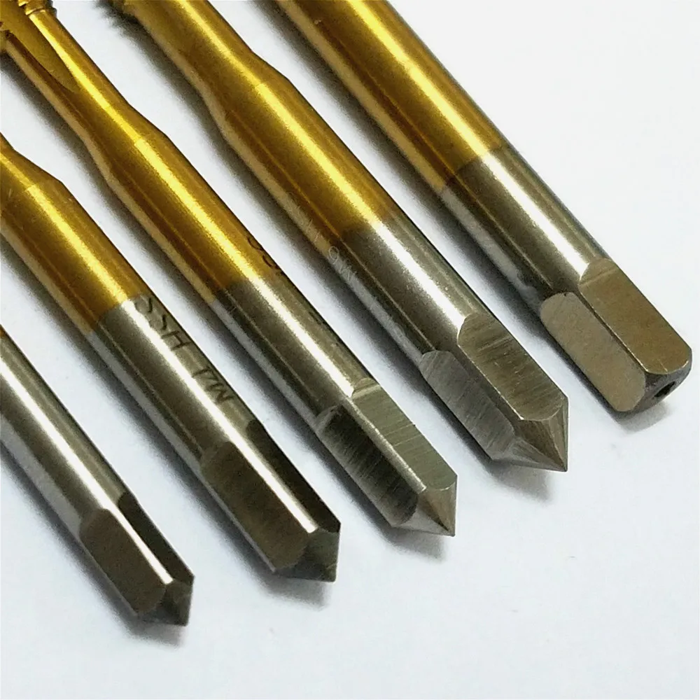 5 шт. HSS M3 M8 Титан нарезание резьбы вручную с зажимом медной проволоки отверстие
