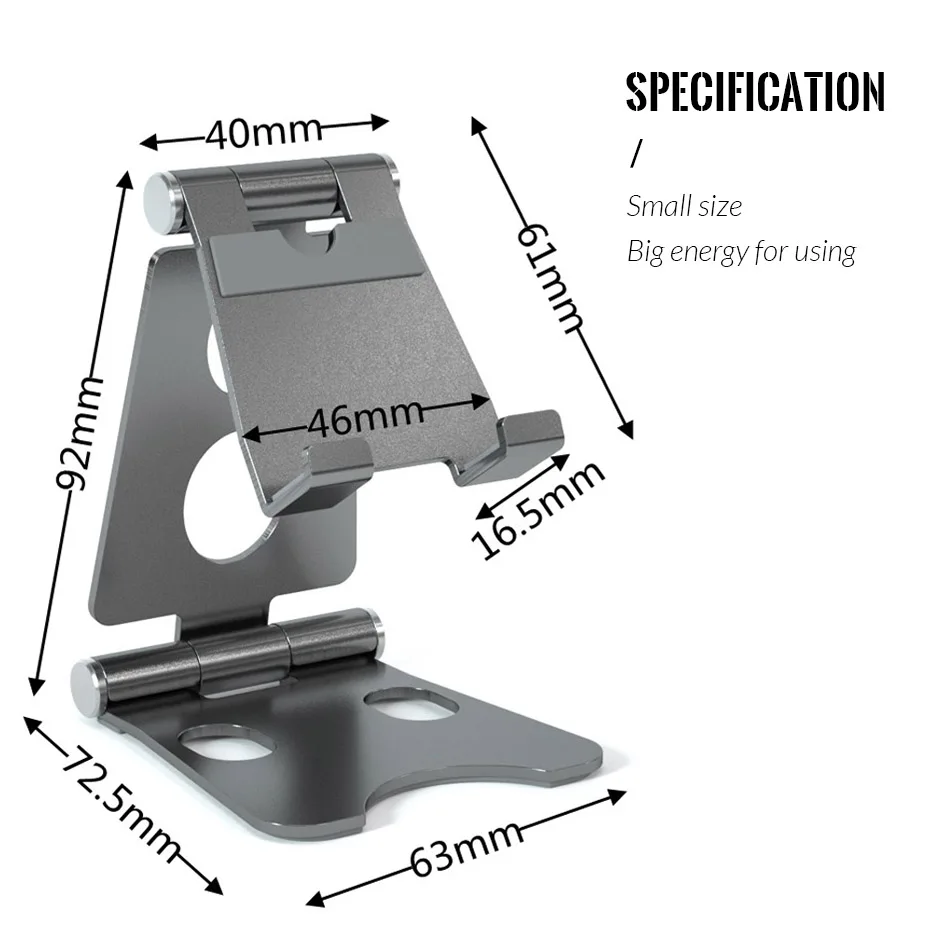 table aluminum alloy foldable desk phone holder stand for phone pad for iphone 12 10 xiaomi redmi note 10 x pro huawei honor 9 free global shipping
