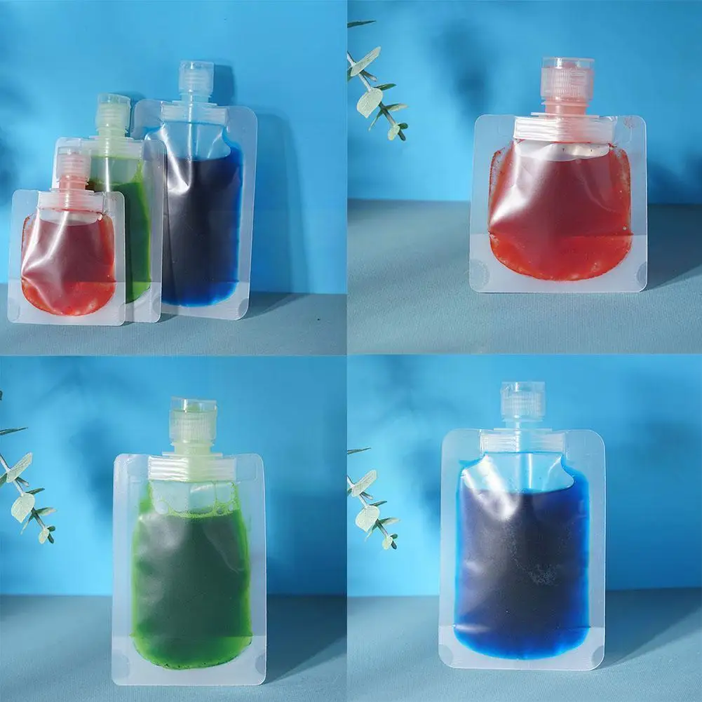 

30/50/100ml Reusable Leak Proof Lotion Dispenser Bags Packaging Containers Squeezable Pouches Bag Cosmetic Luquid Refillabl S5t6