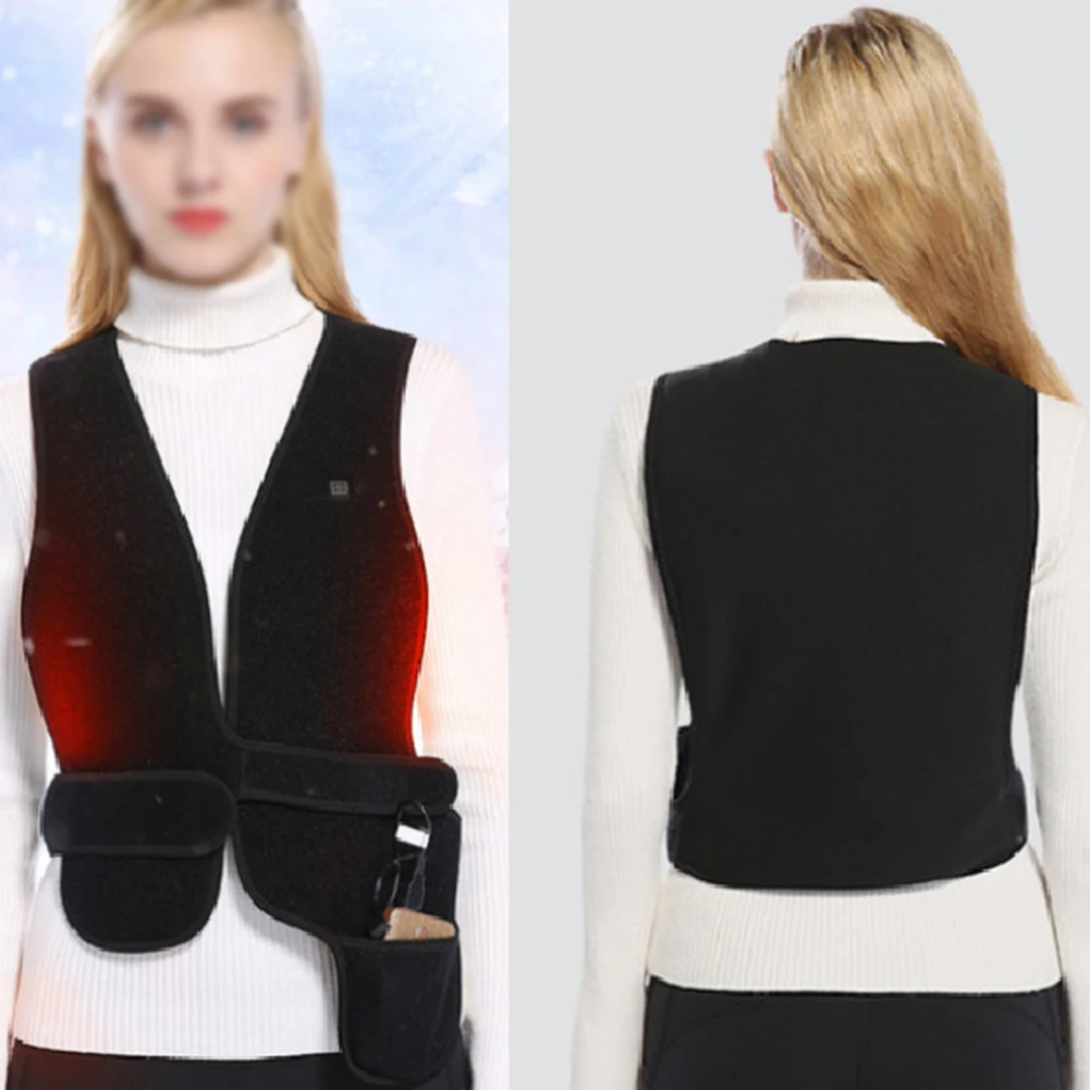 

Men Women Usb Infrared Heated Vest Thermal Winter Outdoor Clothing Sport Carbon Fiber Electric Warm Lightweight Riding Flexible