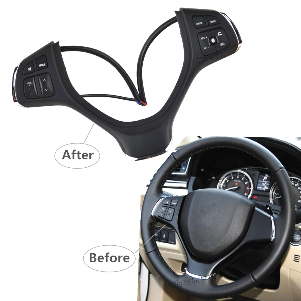 

Multi-function Car Steering Wheel Cruise Control Switch Buttons For Suzuki Vlivo Vitara Celerio SX4 S-cross Swift