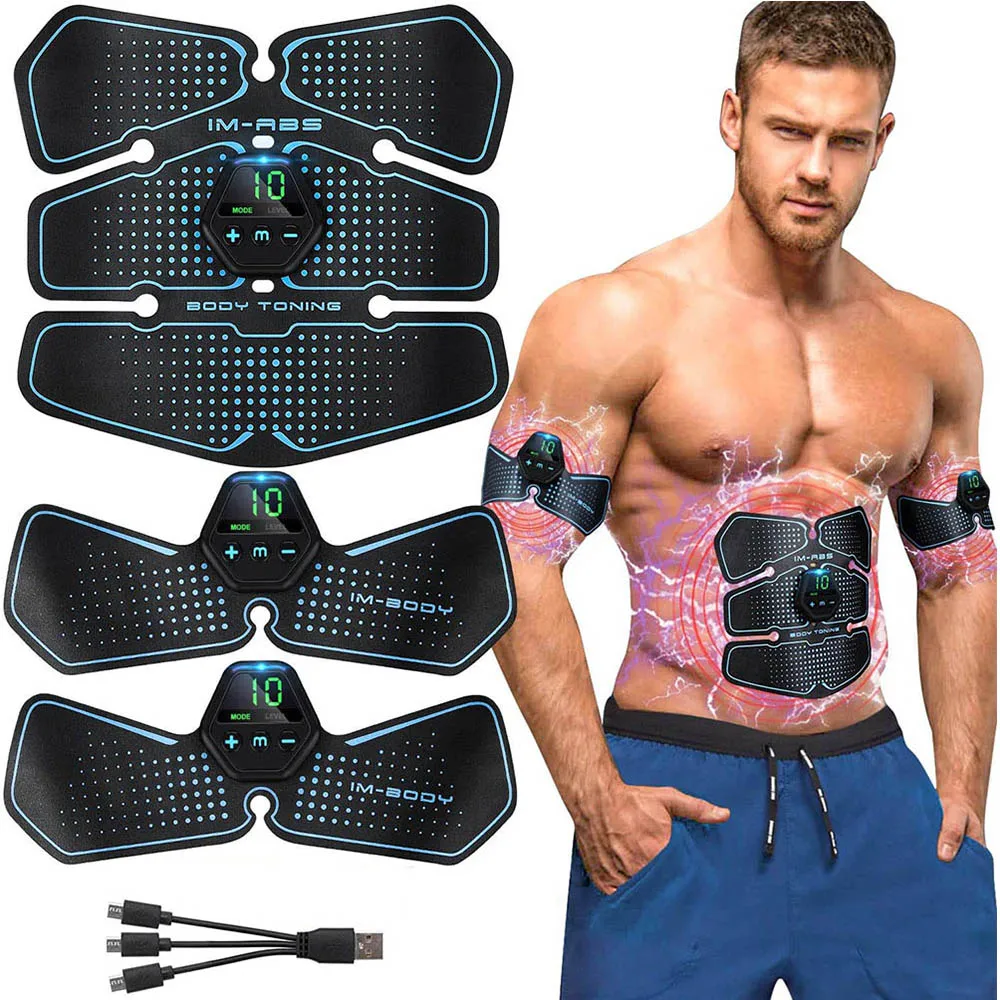 

Abdominal Muscle Stimulator with LCD Display for Men/Women Trainer Home Gym Workout Exercise Vibration Fitness Massager New