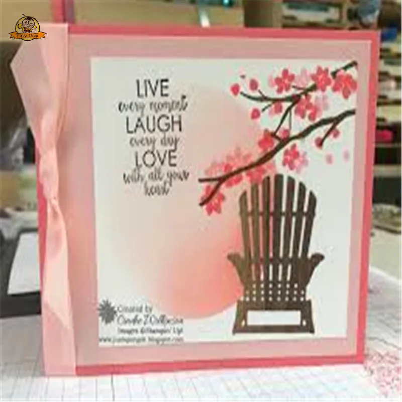 Colorful Seasons Flower Tree Die Clear Stamp and Dies Sets for Scrapbooking DIY Card Making Metal Cutting Dies and Stamps Set
