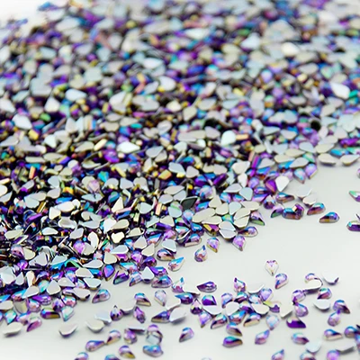 light purple Kads 500 шт. 1.5*3 мм в 12 Fashion Цвет падение Дизайн ногтей со стразами Дизайн ногтей украшения DIY, high gloss и изменчива стильный - Цвет: light purple