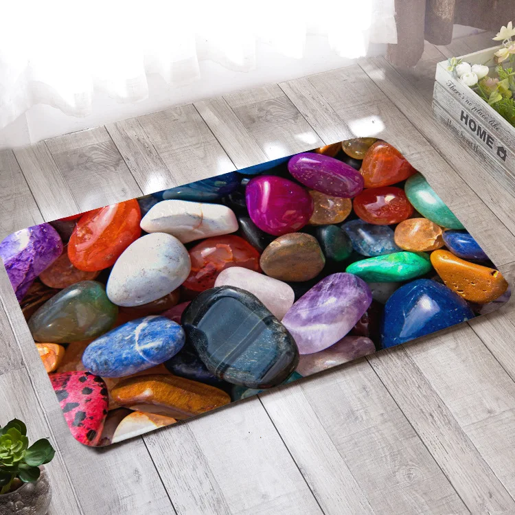 

3D ковер из булыжника, дверные коврики, уличный, для кухни, гостиной, напольный коврик, противоскользящий, для прихожей, домашнего декора